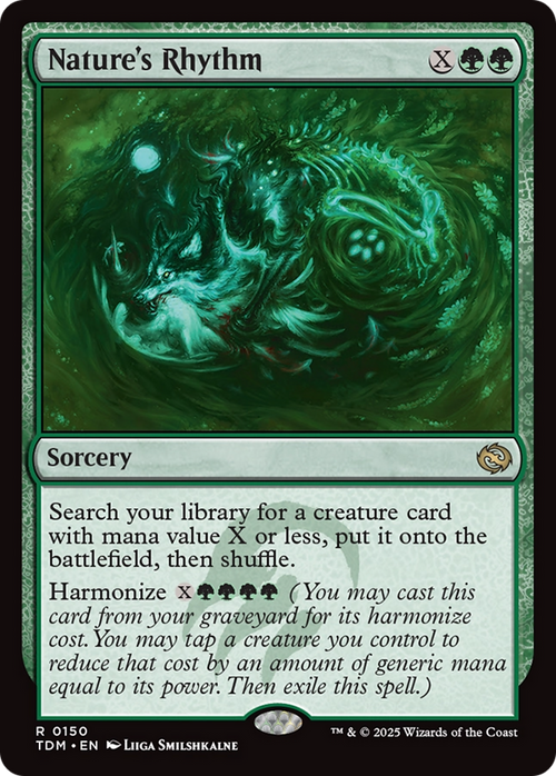 Nature's Rhythm (TDM-150) - Tarkir: Dragonstorm Foil