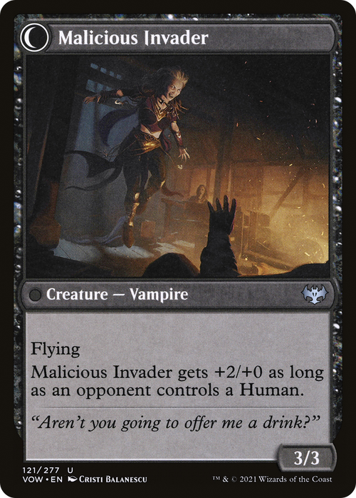 Innocent Traveler (VOW-121) - Innistrad: Crimson Vow: (Double Faced Transform)