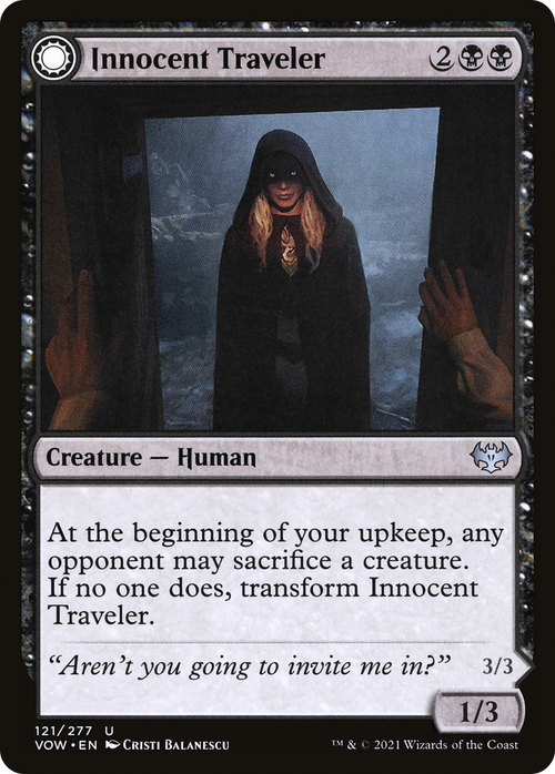 Innocent Traveler (VOW-121) - Innistrad: Crimson Vow: (Double Faced Transform)