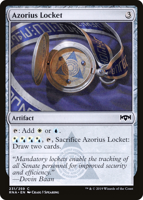Azorius Locket (RNA-231) - Ravnica Allegiance Foil