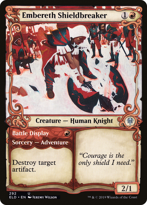Embereth Shieldbreaker (Showcase) (ELD-292) - Throne of Eldraine: (Showcase) Foil