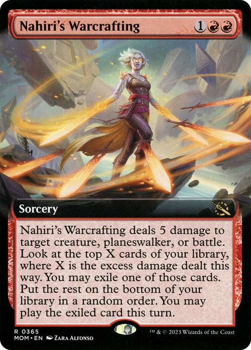 Nahiri's Warcrafting (Extended Art) (MOM-365) - March of the Machine: (Extended Art) Foil