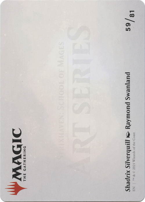 Shadrix Silverquill // Shadrix Silverquill (ASTX-059) - Strixhaven Art Series (Borderless) Foil