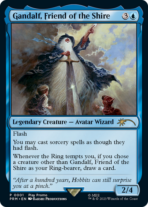 Gandalf, Friend of the Shire (PLAY-001) - MagicFest 2023 Foil