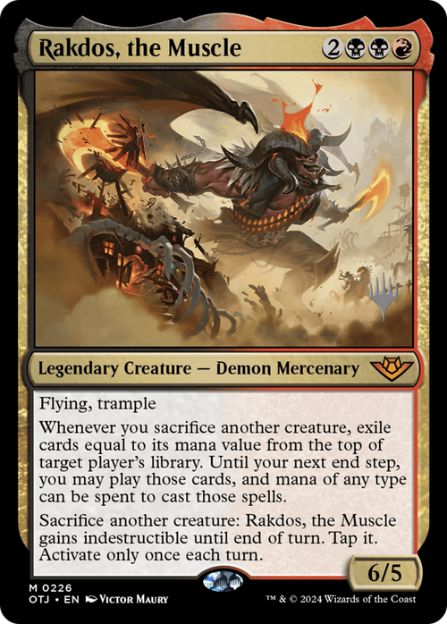 Rakdos, the Muscle (PPOTJ-226) - Outlaws of Thunder Junction Promos