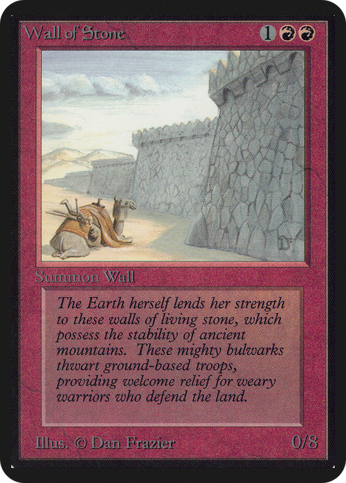 Wall of Stone (LEA-) - Limited Edition Alpha