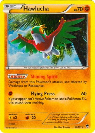 Hawlucha - 63/111 (Cosmos Holo)/111  - Holofoil Blister Exclusives - Promo