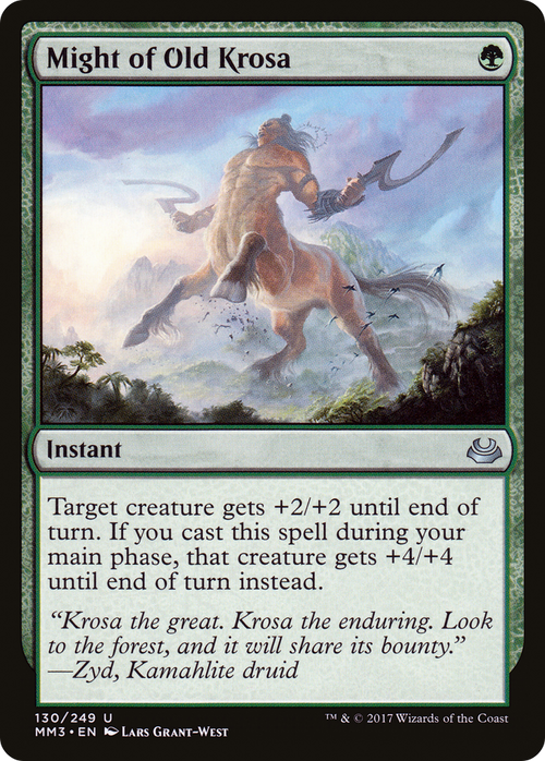 Might of Old Krosa (MM3-130) - Modern Masters 2017