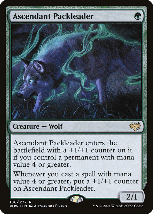 Ascendant Packleader (VOW-186) - Innistrad: Crimson Vow Foil