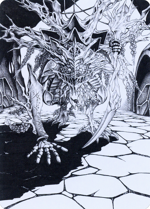Thrun, Breaker of Silence // Thrun, Breaker of Silence (AONE-076) - Phyrexia: All Will Be One Art Series (Borderless) Foil