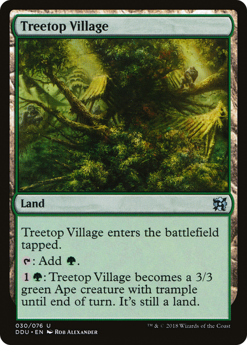 Treetop Village (DDU-030) - Duel Decks: Elves vs. Inventors