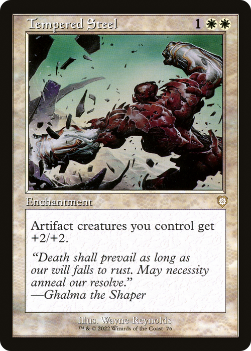 Tempered Steel (Retro Frame) (BRC-076) - The Brothers' War Commander