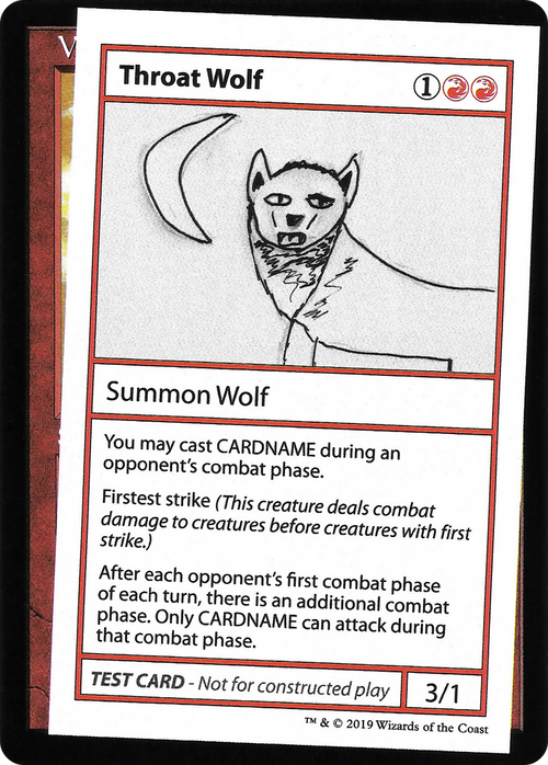Throat Wolf (No PW Symbol) (CMB1-065) - Mystery Booster Playtest Cards 2021