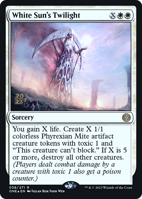 White Sun's Twilight (PRE-038) - Phyrexia: All Will Be One Promos Foil