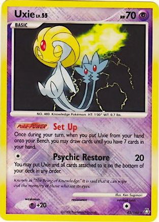 Uxie (League Promo) 043/146  - Reverse Holofoil League & Championship Cards - Promo