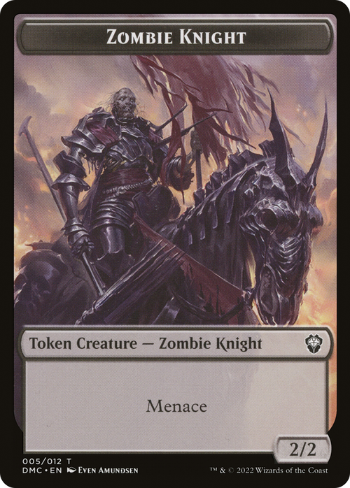 Zombie Knight (TDMC-005) - Dominaria United Commander Tokens