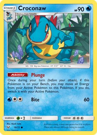 Croconaw 019  Shining Legends - Common