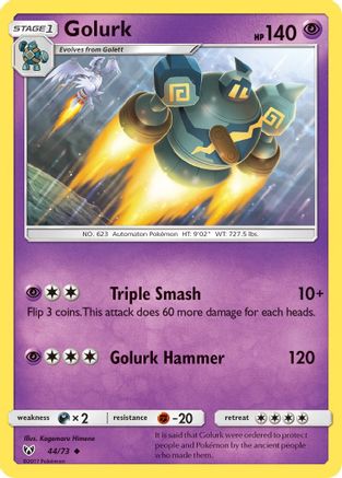 Golurk 044  Shining Legends - Uncommon