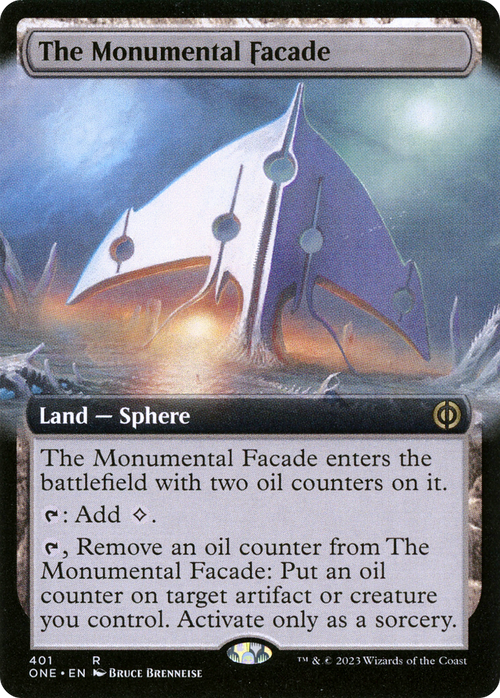 The Monumental Facade (Extended Art) (ONE-401) - Phyrexia: All Will Be One: (Extended Art)