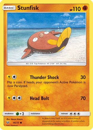 Stunfisk 046/73  Shining Legends - Common