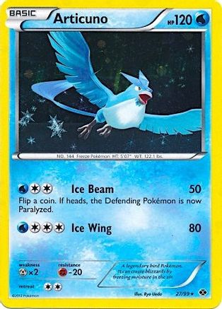 Articuno - 27/99 (Next Destinies)/99  - Holofoil Blister Exclusives - Promo