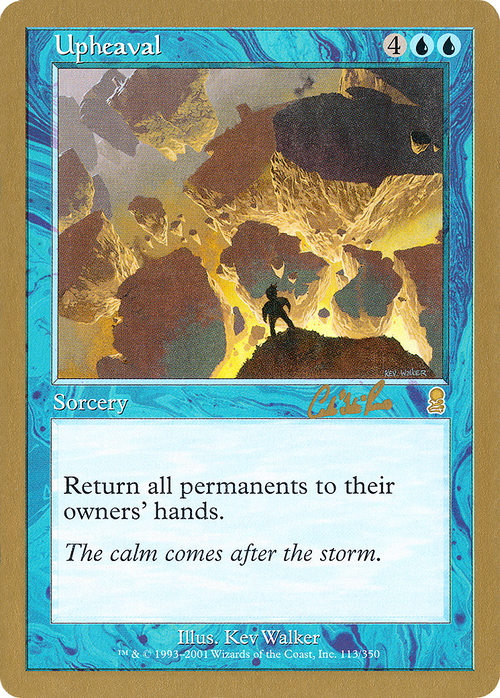 Upheaval - 2002 Carlos Romao (ODY) (WCD-) - World Championship Decks 2002