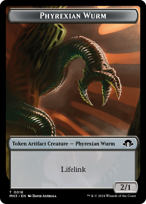 Phyrexian Wurm (TMH3-018) - Modern Horizons 3 Tokens