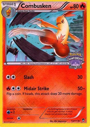 Combusken - 13/111 (Arena Cup Championships)/111  - Reverse Holofoil League & Championship Cards - Promo