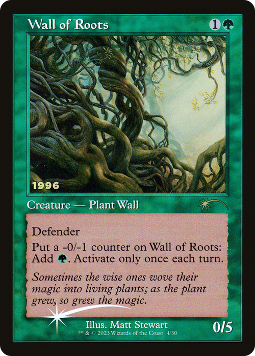 Wall of Roots (30A-P-004) - 30th Anniversary Play Promos Foil