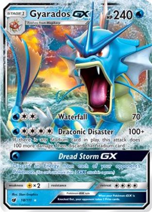 Gyarados GX 018  - Holofoil SM  Crimson Invasion - Ultra Rare