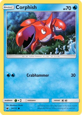 Corphish 024  SM  Crimson Invasion - Common