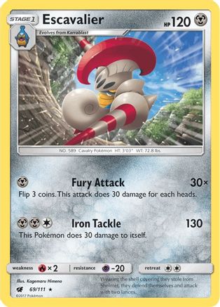 Escavalier  SM  Crimson Invasion - Rare
