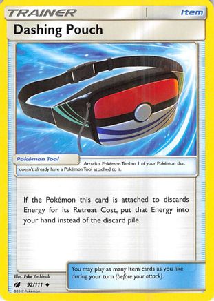 Dashing Pouch 092  - Reverse Holofoil SM  Crimson Invasion - Uncommon
