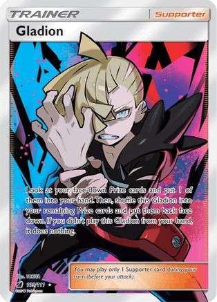 Gladion (Full Art) 109  - Holofoil SM  Crimson Invasion - Ultra Rare