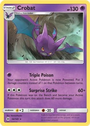 Crobat - 56/149 (Prerelease Kit Exclusive)/149  Deck Exclusives - Rare