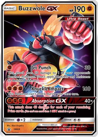 Buzzwole GX - SM69  - Holofoil SM Promos - Promo