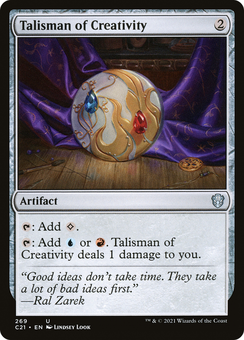 Talisman of Creativity (C21-269) - Commander 2021