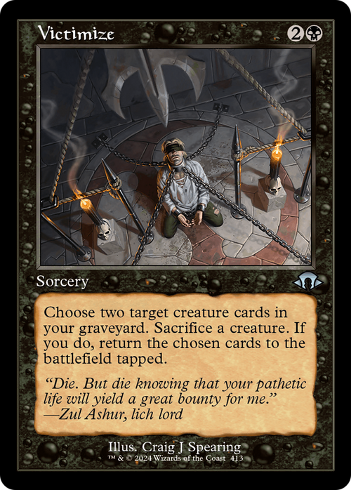 Victimize (Retro Frame) (MH3-413) - Modern Horizons 3 Foil