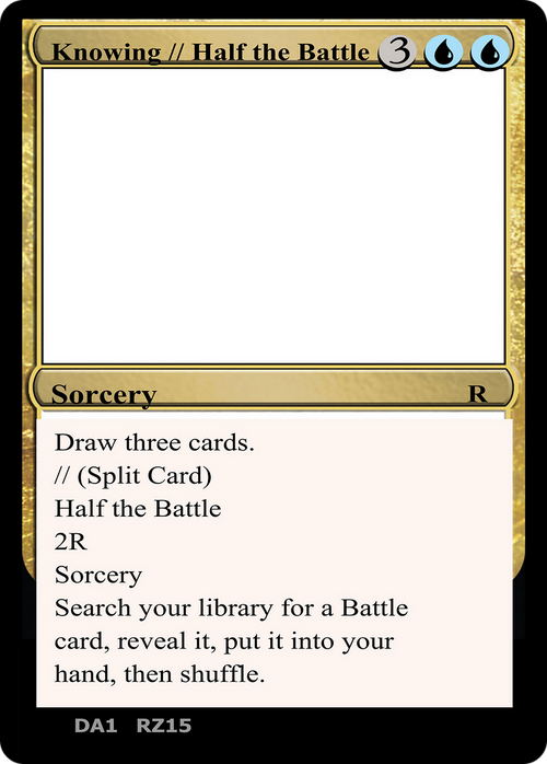 Knowing // Half the Battle (UNK-) - Unknown Event