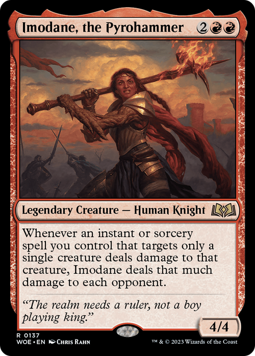 Imodane, the Pyrohammer (WOE-137) - Wilds of Eldraine Foil