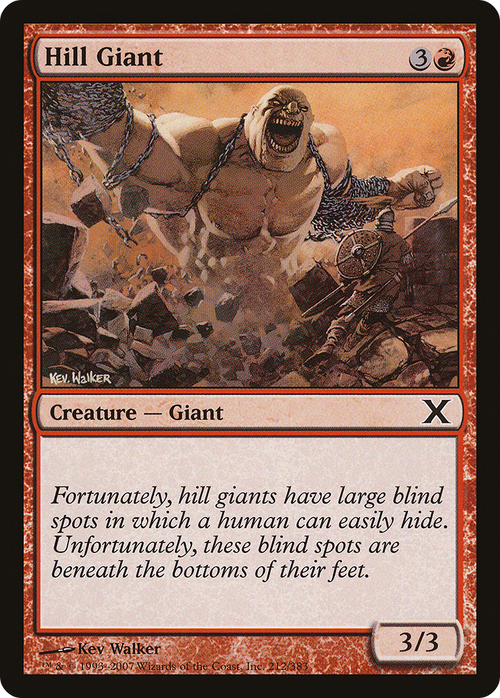 Hill Giant (10E-212) - Tenth Edition Foil