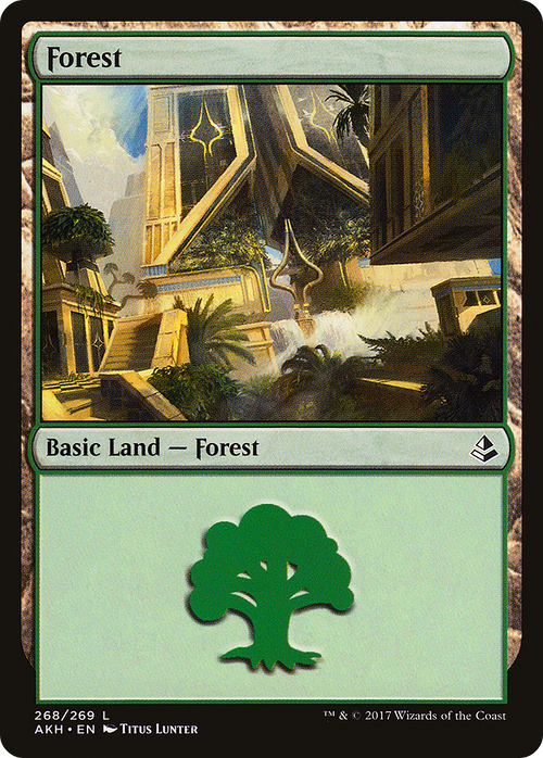 Forest (268) (AKH-268) - Amonkhet Foil