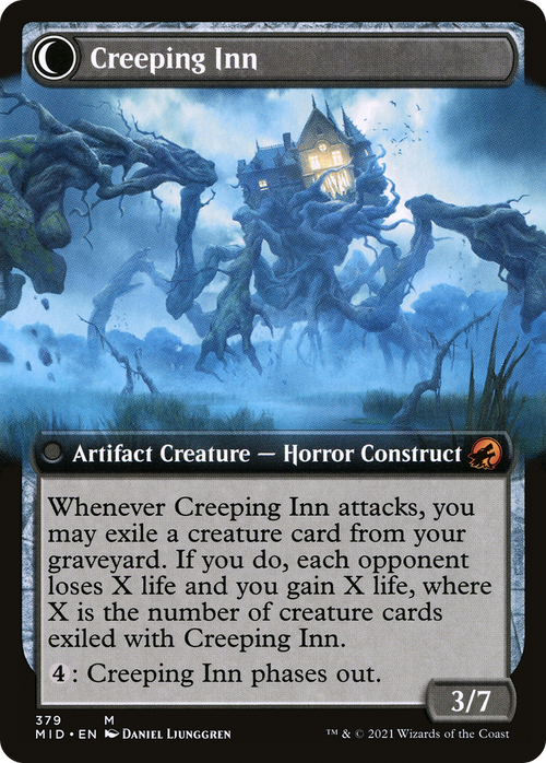 Hostile Hostel (Extended Art) (MID-379) - Innistrad: Midnight Hunt: (Extended Art, Double Faced Transform) Foil