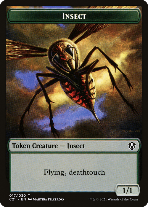 Insect (TC21-017) - Commander 2021 Tokens