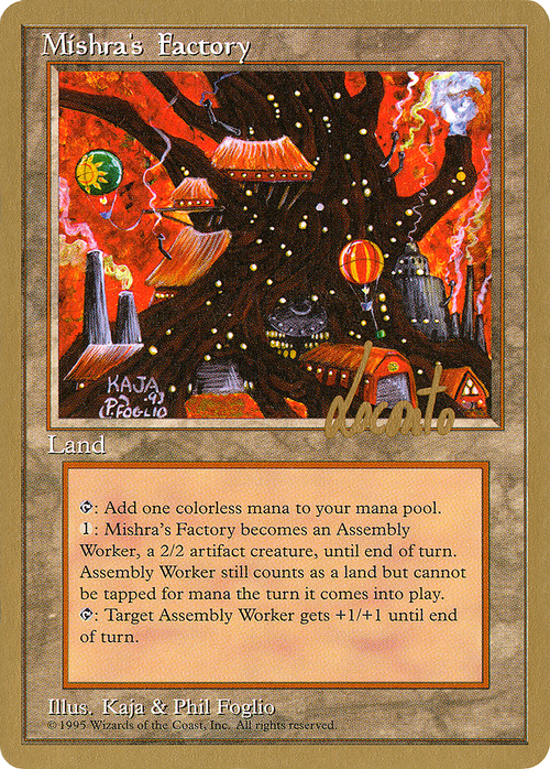 Mishra's Factory - 1996 Michael Loconto (4ED) (WCD-) - Pro Tour Collector Set