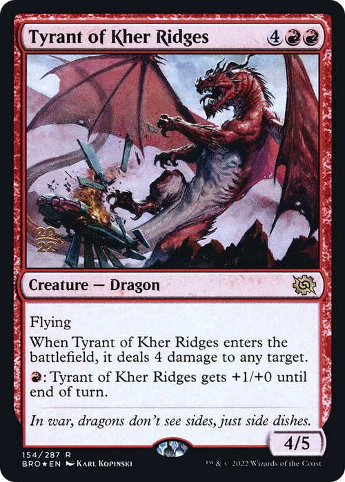 Tyrant of Kher Ridges (PRE-154) - The Brothers' War Promos Foil