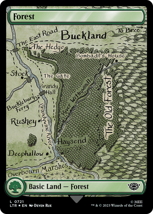 Forest (0721) (Surge Foil) (LTR-721) - The Lord of the Rings: Tales of Middle-earth Foil