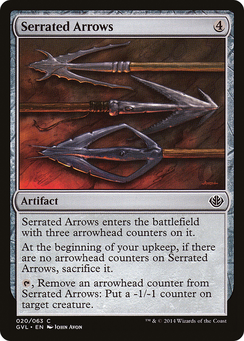 Serrated Arrows (DD3-020) - Duel Decks Anthology: Garruk vs. Liliana