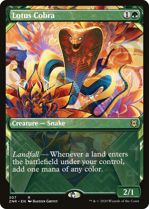 Lotus Cobra (Showcase) (ZNR-307) - Zendikar Rising: (Showcase)