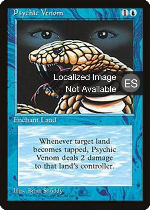 Psychic Venom (4BB-) - Fourth Edition Foreign Black Border